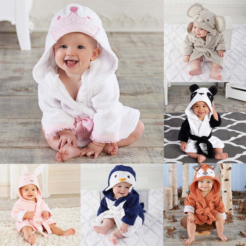 Baby Robe Animal Design with Hoodie